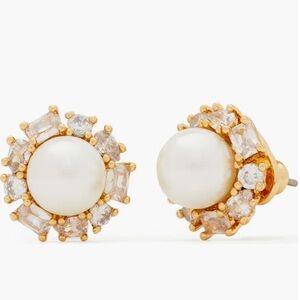 Kate spade  New York imitation pearl halo stud earrings